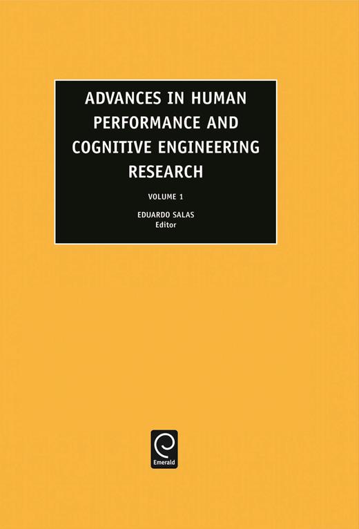 Advances in Human Performance and Cognitive Engineering Research ...