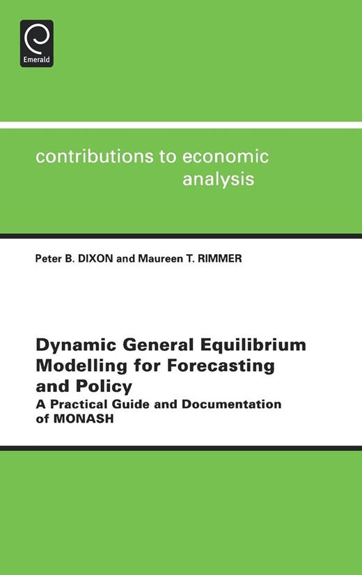 Preface | Dynamic General Equilibrium Modelling for Forecasting and ...