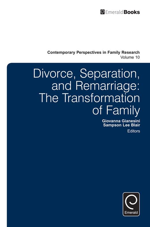 Book Chapter Separations Prelims | Divorce, Separation, and Remarriage: The Transformation of ...
