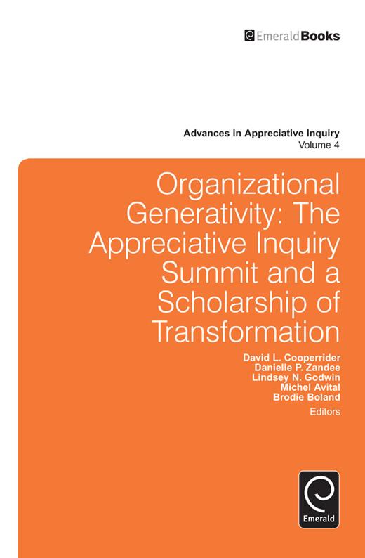 The Process of Generative Inquiry | Organizational Generativity: The ...