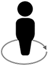 The icon shows a human figure with a circular arrow looping around the body, representing embodied knowledge as knowledge acquired and sensed through the body.