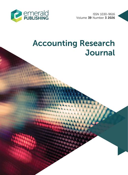 Volume 39 Issue 3 | Accounting Research Journal | Emerald Publishing