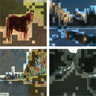 An illustration shows four square images arranged in a two by two grid.