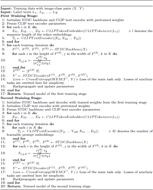A table displaying text, possibly containing notes or information for review.
