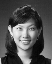 A profile box with a portrait showing an obscured face and text listing Minchi Kim s doctoral student status, department, laboratory, university, address, telephone, and email.