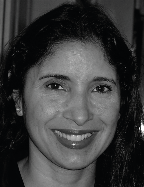 Smiling woman with long dark hair looks forward. Labelled, Natalie B. Milman, Associate Professor of Educational Technology, The George Washington University.