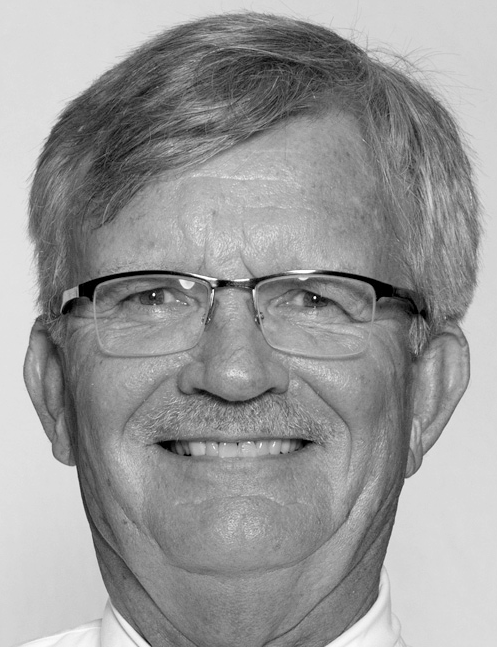 Portrait of Michael Simonson with professional and contact details. Editor of Distance Learning and professor at Nova Southeastern University, North Miami Beach, FL. Includes address, phone number, and email.