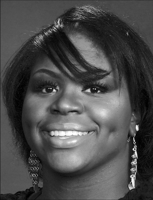 A portrait of Adrienne Fuller with text listing her role as Science Teacher, Broward County Public Schools, plus telephone and email.