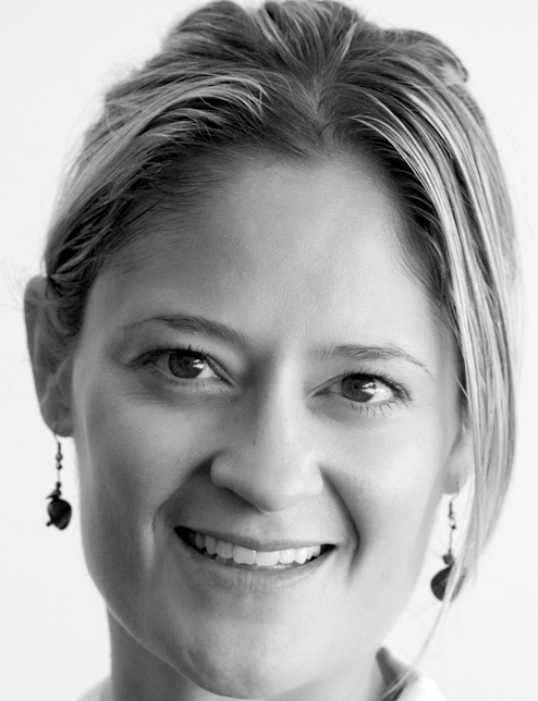 A portrait of Karin Steere with text listing her role at University of Puget Sound, address in Tacoma, telephone number, and email.