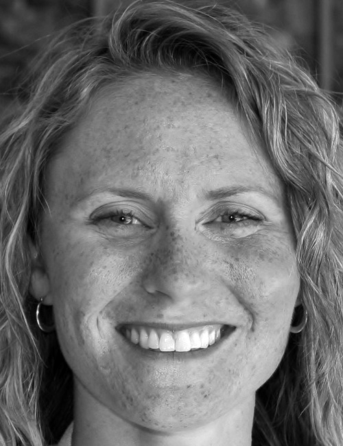 A portrait of Melissa Lazinski with text listing her role at Nova Southeastern University, phone number, and email.