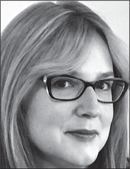 A portrait of Senta Sellers with her name, title, institution, and contact details listed below.