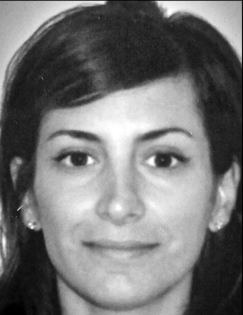 A portrait of Loreta Costa with contact information for Nova Southeastern University.