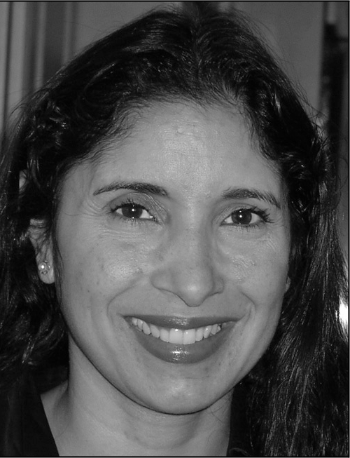 A black and white headshot of Natalie B. Milman a professor at The George Washington University.