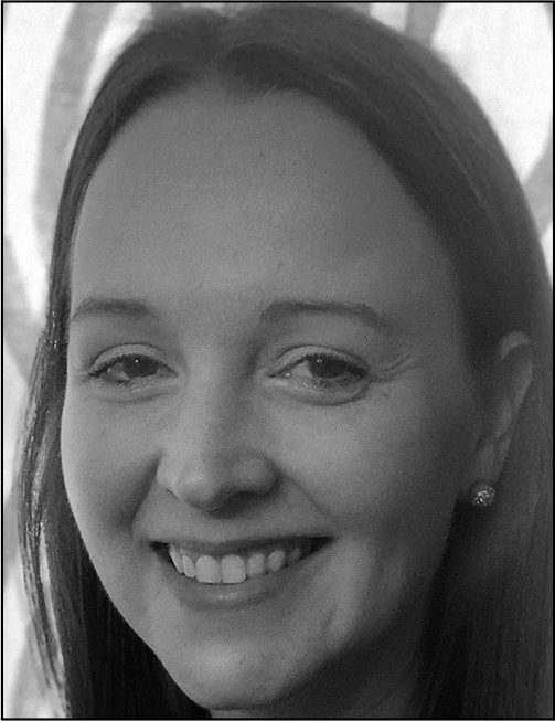 A portrait of Jessa Henderson with contact details for George Washington University.