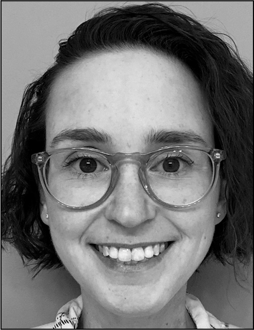 A portrait of Charlotte Moore with contact details for Northeastern University.