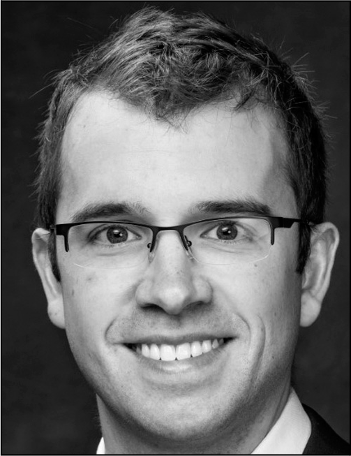 A portrait above the text Adam Ladwig comma Assistant Professor comma Department of Physical Therapy comma University of South Dakota.