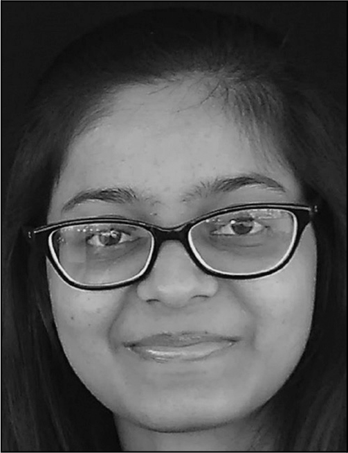 A portrait of Pakhi Agarwal above text showing her name, college, institution, office address in University Park, Pennsylvania, and email contact.