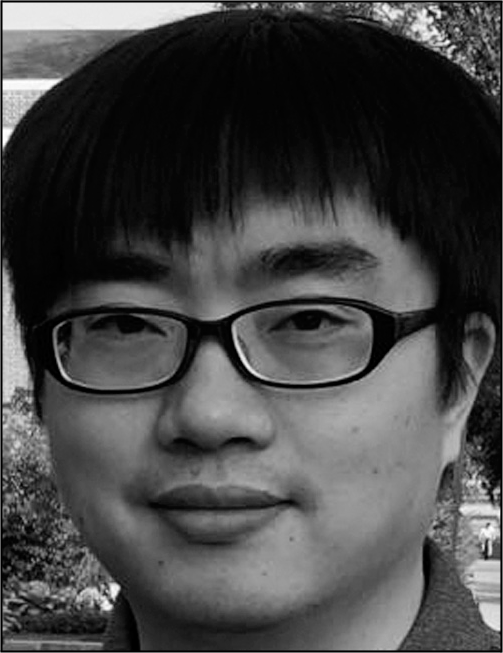 A portrait of Jian Liao above text showing his name, department, institution, office address in University Park, Pennsylvania, and email contact.