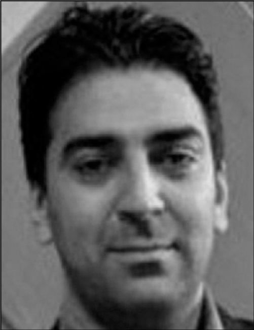 A portrait of Mohsen Keshavarz.