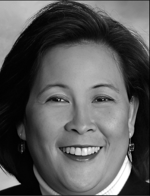 A portrait of Valerie Ooka Pang.