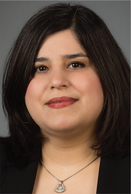 Fatemeh Marzban with shoulder-length dark hair, from Texas Tech University, Lubbock, TX.