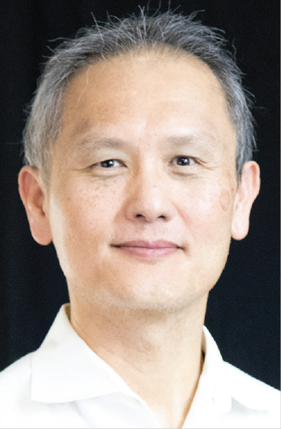 Headshot photograph of Hoda Harati, a man with short gray hair, wearing a white shirt, against a black background. Text below reads Hoda Harati, Towson University, HHarati@Towson.Edu.