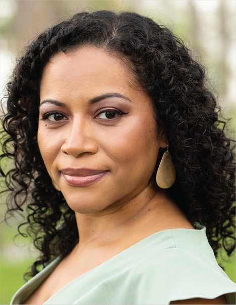 Portrait illustration of Enilda Romero-Hall from The University of Tennessee Knoxville, with name, affiliation, and email address eromeroh@utk.edu displayed below the photo.