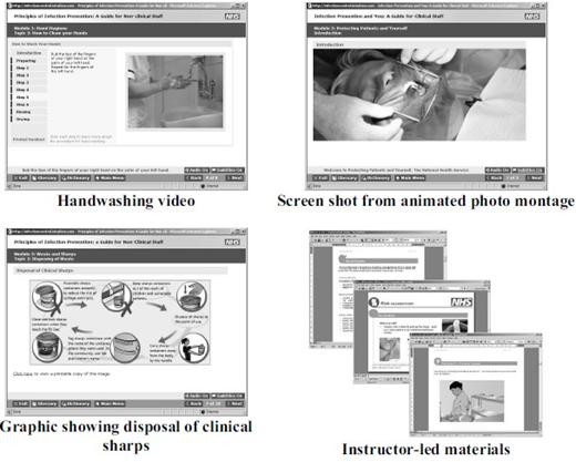 A simple graphic with three arrows pointing to the labels Trixbox, Webhuddle, and Netmeeting.