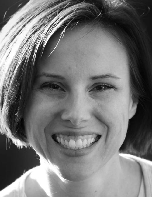 Black and white photo of Lisa Abate, smiling, with text listing her role at Texas Department of Family Protective Services, office address in Austin, TX, phone number, and email contact.