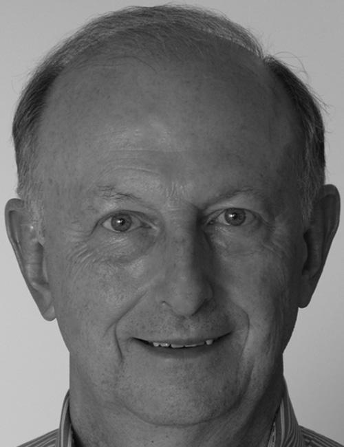 Black and white photo of James Bandy, older man smiling, with text listing his address in Richardson, TX, phone number, and email contact for professional or business purposes.