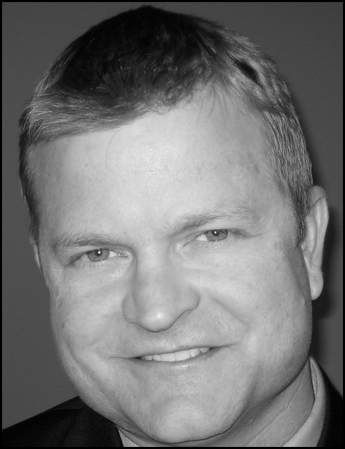A black and white headshot and contact information for Damon Talley, Digital Learning Network Coordinator at NASA Kennedy Space Center.