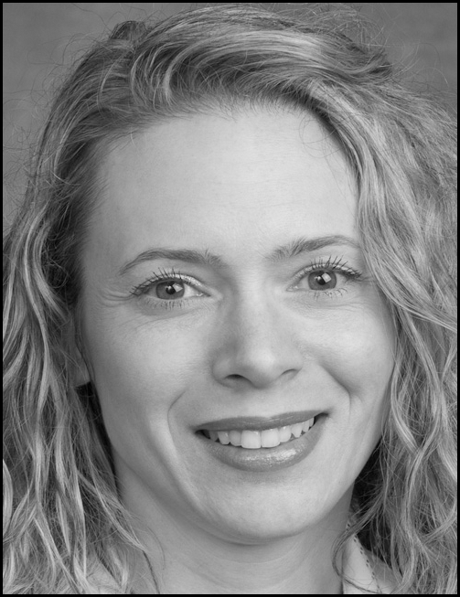 A black and white headshot and contact information for Maria Puzziferro, VP of Academic Affairs at Rocky Mountain College of Art & Design.