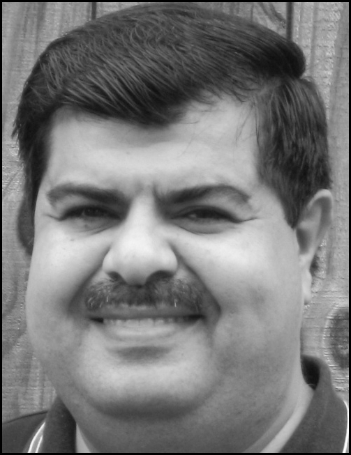 A black and white headshot and contact information for Mohamed A. Khabou, Electrical and Computer Engineering Department, University of West Florida.