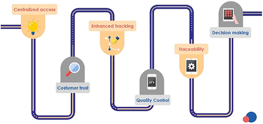 A figure shows the flow of strategic benefits of mobile applications in the coffee sector.