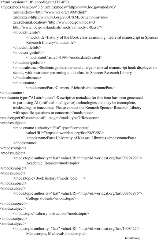 Example enhanced XML.