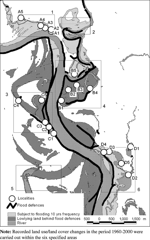 Map showing the locations of 20 water bodies in four different areas on the riverine floodplain at Flisa in Åsnes Municipality (Hedmark County, in Eastern Norway), which were investigated with regards to the diversity of crustacean zooplankton and water beetles Refer to the image caption for details.