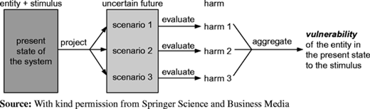 Graphical representation of vulnerability in everyday language Refer to the image caption for details.