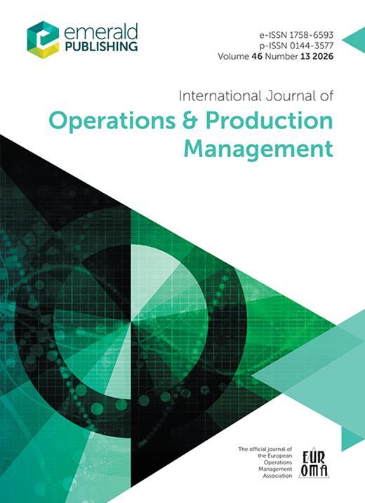 Operation Management Types International Journal of Operations & Production Management | Emerald ...