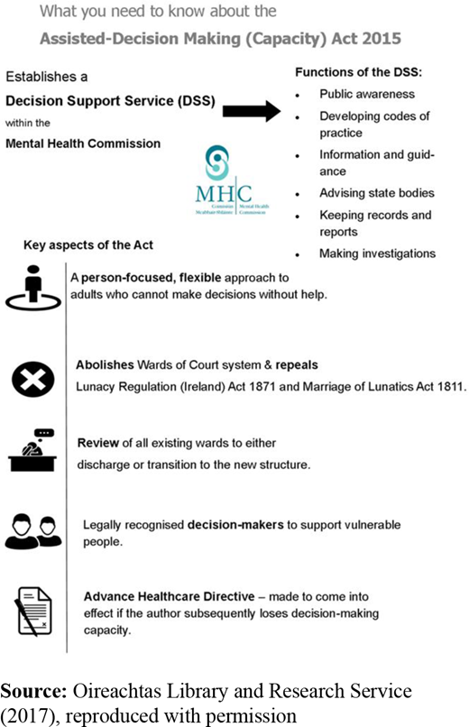 Overview of the Assisted Decision-Making Capacity Act (2015) Refer to the image caption for details.