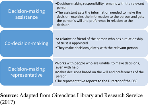 Decision-making supports by DSS Refer to the image caption for details.