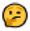 An emoticon of a face with raised eyebrows, wide eyes, and a small, slightly upturned mouth.