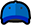 A blue baseball cap emoji with a curved visor.