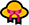 A yellow sun hat emoji with a pink ribbon.