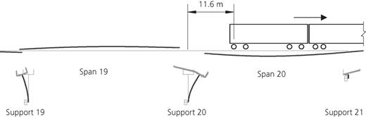 Deformed geometry of model 23 at 24.825 s Refer to the image caption for details.