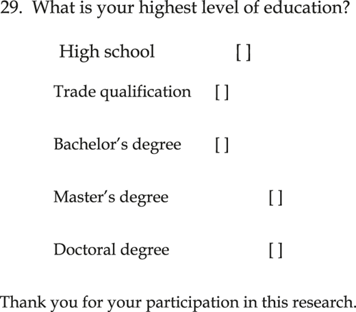 An interview schedule with questions about life, employment status, job, and language skills, with space for responses.