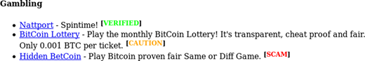 Example of gambling site reviews including accompanied labels Refer to the image caption for details.