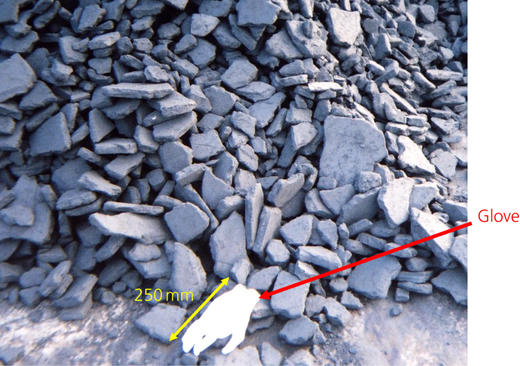 Dewatered soil immediately after completion Refer to the image caption for details.