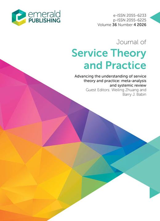 Portada de Journal of Service Theory and Practice