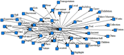 A diagram representing the social and semantic network of museums.