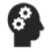 An illustration shows an iconic representation of a side profile of a human head containing two interlocking gears.